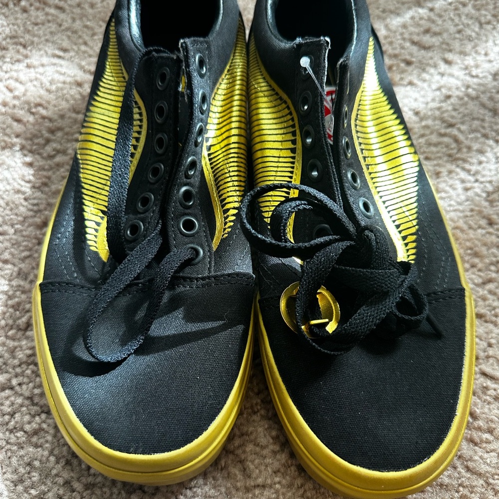 Vans Black and Yellow Harry Potter Sneakers